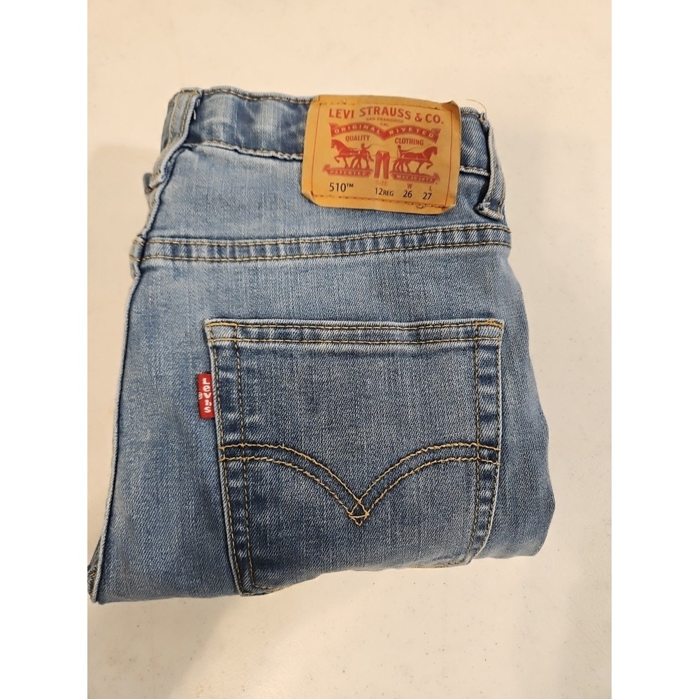 Levi Strauss 510 Jeans Youth‎ 12 Reg. 26W-27L Straight Stretch (1363